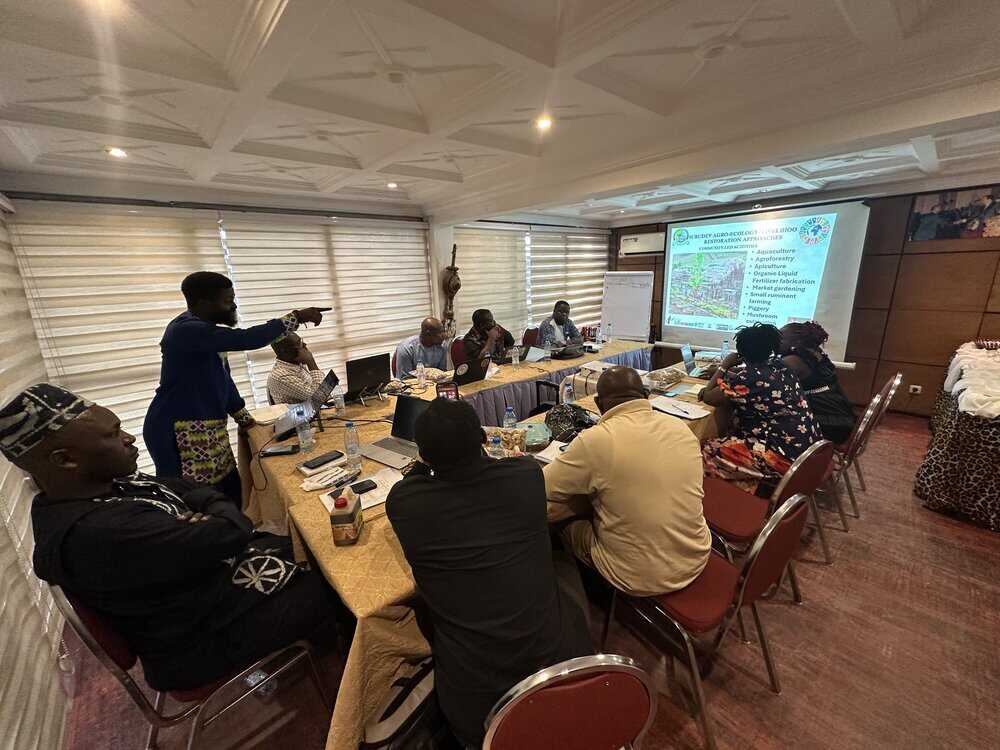 Participants of the Cross River gorilla conservation workshop, in Douala, Cameroon.